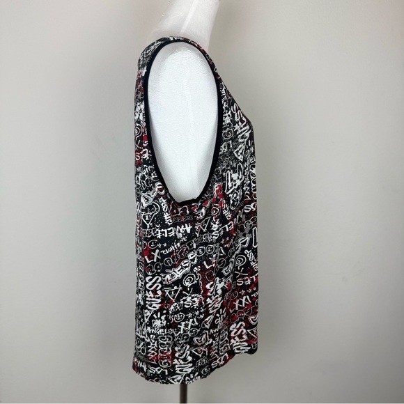 GUESS Los Angeles Tank Top XL City of Angels Graphic Print 100% Cotton - Picture 2 of 9